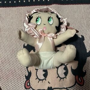 Kellytoy Baby Boop Plush with Pink and White Accents
